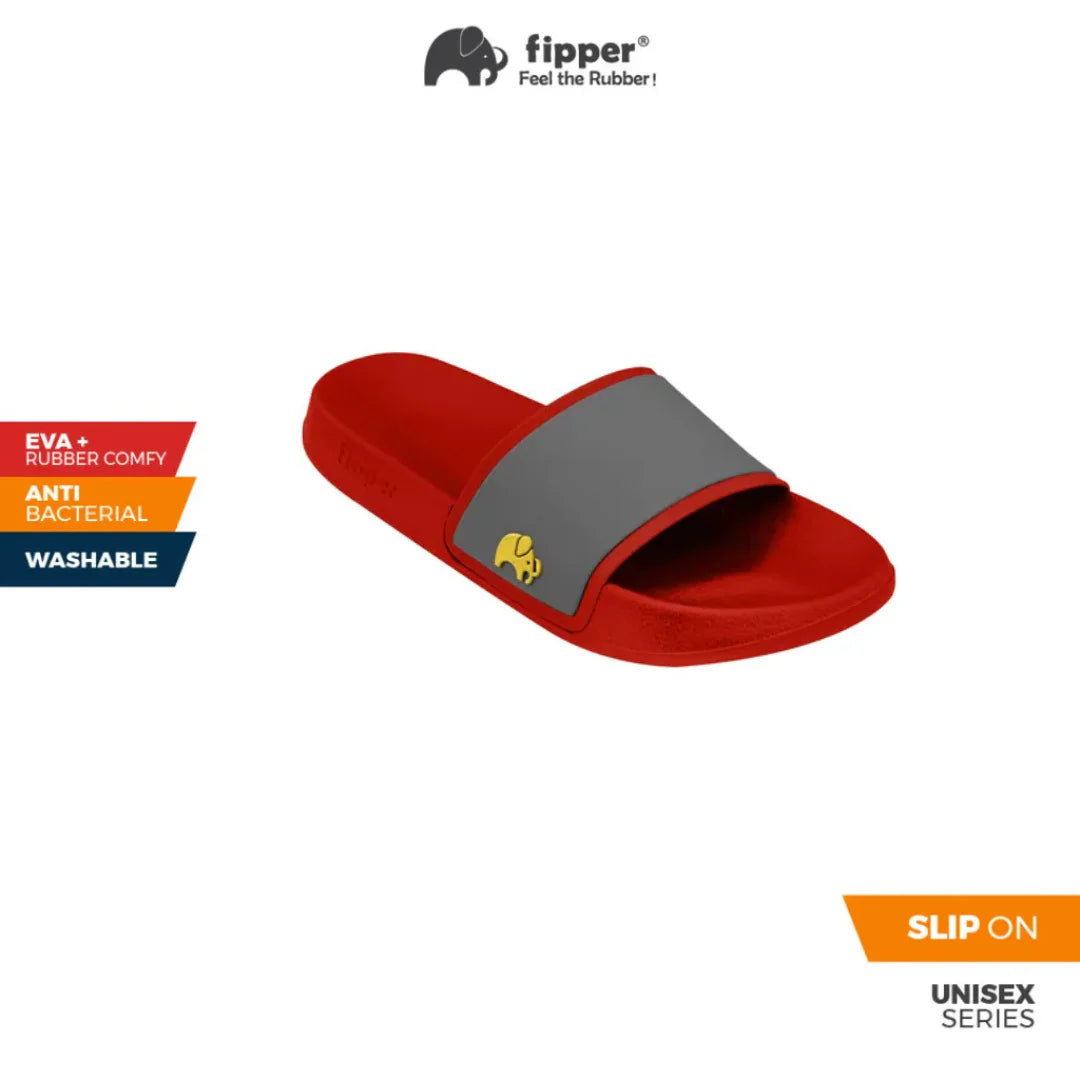 Fipper Slip On in Red (Devian) / Grey (Dark) / Yellow (Saiyan)