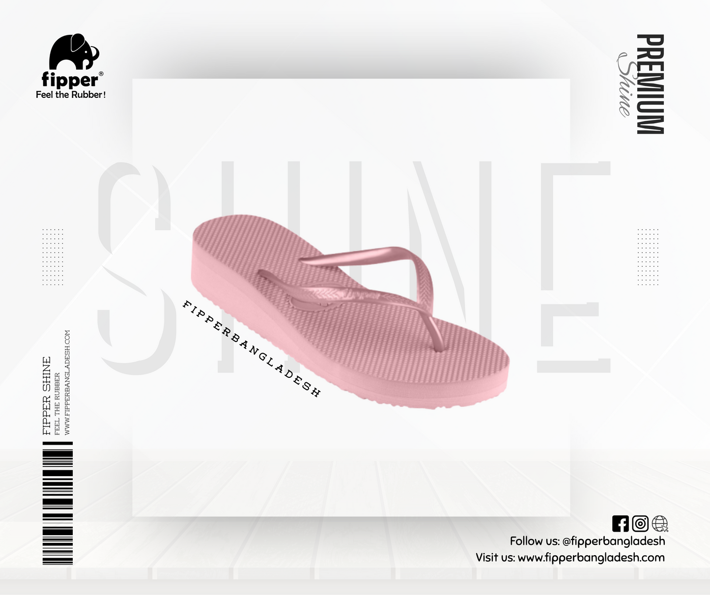 Fipper Shine for Women in Pink (Chestnut) / Pink (Rose)