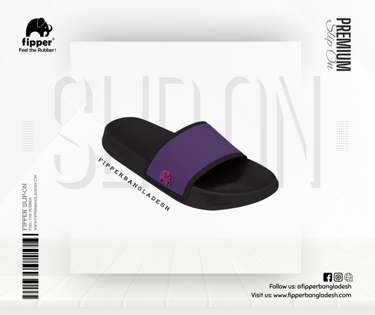 Fipper Slip On in Black / Violet (Gentian) / Purple (Passion)
