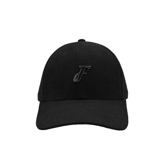 Fipper Headgear Corduroy Adjustable Cap F (Metal) in Black