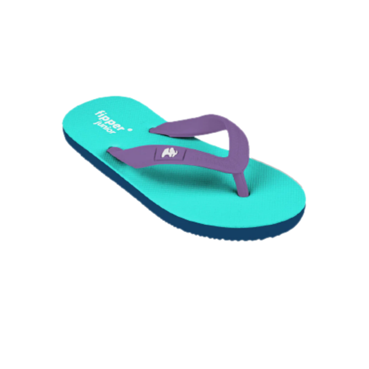 Fipper Slipper Jr Rubber for Children in Turquoise/Violet