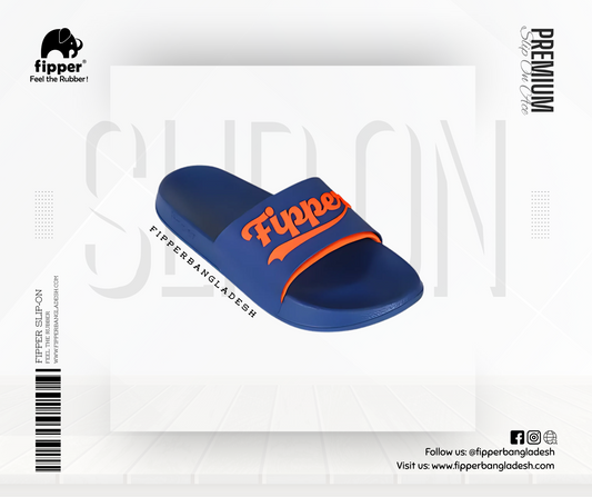 Fipper Ace Sandal in Navy / Orange