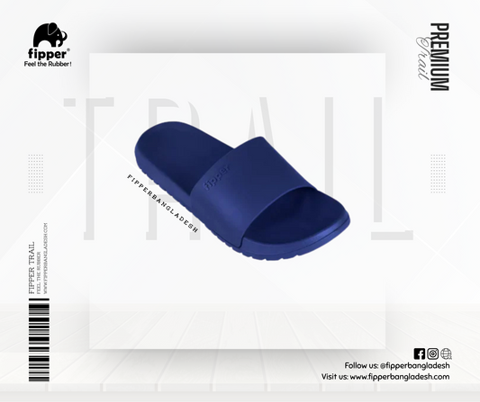 Fipper Trail Non-Rubber Sandal for Unisex in Navy