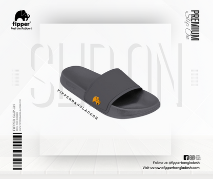 Fipper Slip On in Grey (Iron) / Gold