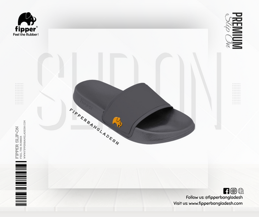 Fipper Slip On in Grey (Iron) / Gold