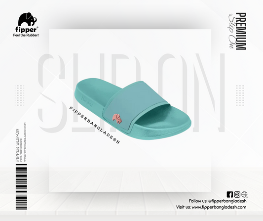 Fipper Slip On in Green (Mist) / Peach (Lilac)