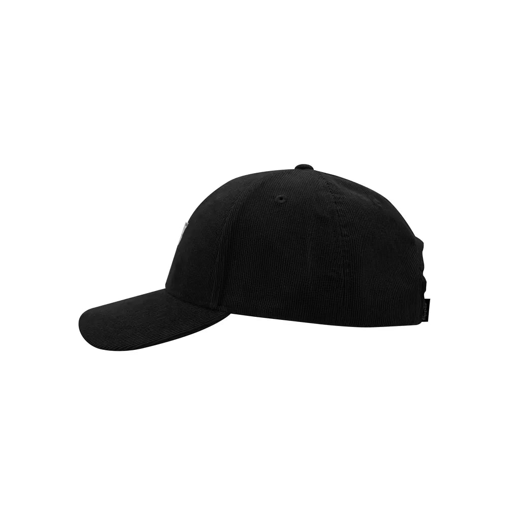 Fipper Headgear Corduroy Adjustable Cap F (Metal) in Black