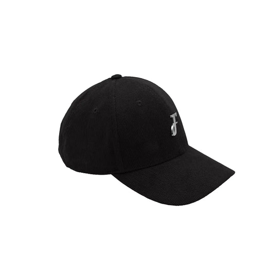 Fipper Headgear Corduroy Adjustable Cap F (Metal) in Black