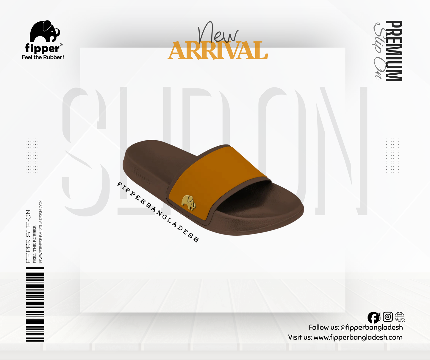 Fipper Slip On for Unisex in Brown (Walnut) / Brown (Copper) / Brown (Yuma)