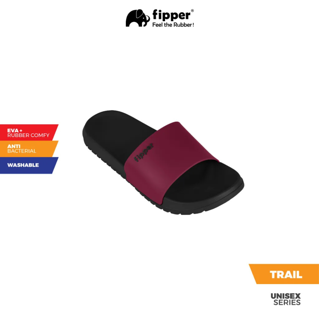 Fipper Trail Plus - Black / Maroon